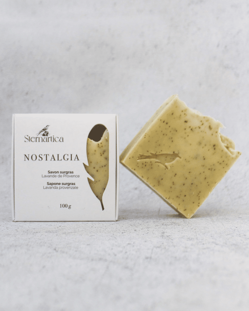 Nostalgia savon saponifié à froid surgras exfoliant