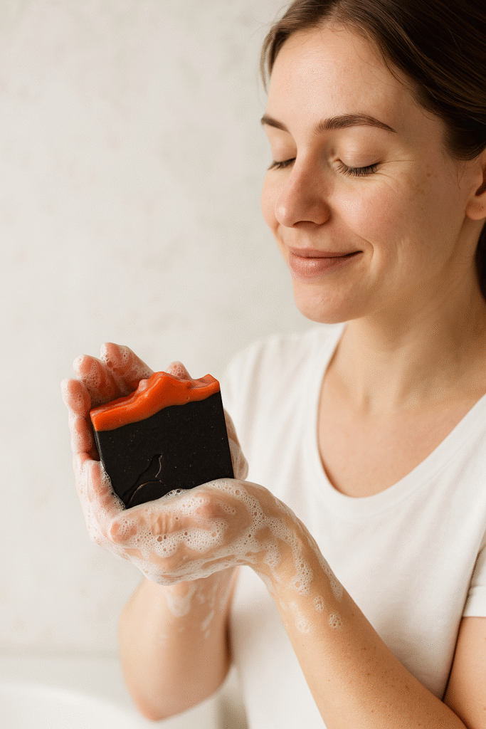 mousse savon elixir - mains femme