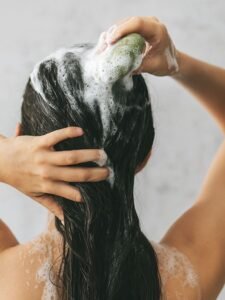 mousse shampoing solide à la spiruline