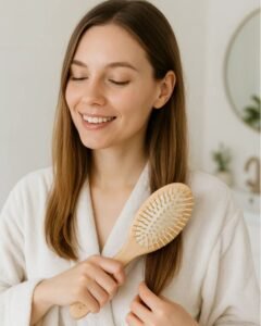 brosse à cheveux en bois sternartica