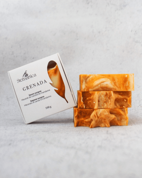 GRENADA | Savon bio surgras à la carotte | Savon artisanal bonne mine – Image 3