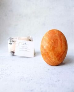 Savon saponifié à froid naturel à forme de galet