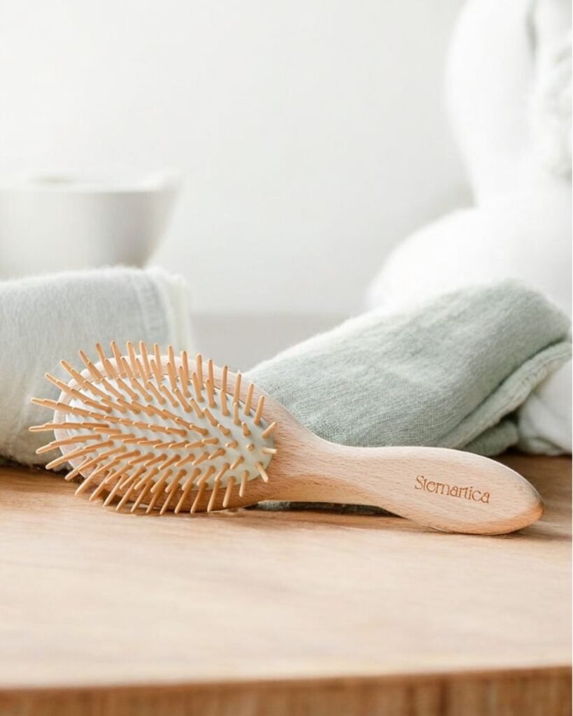 brosse en bois de hêtre